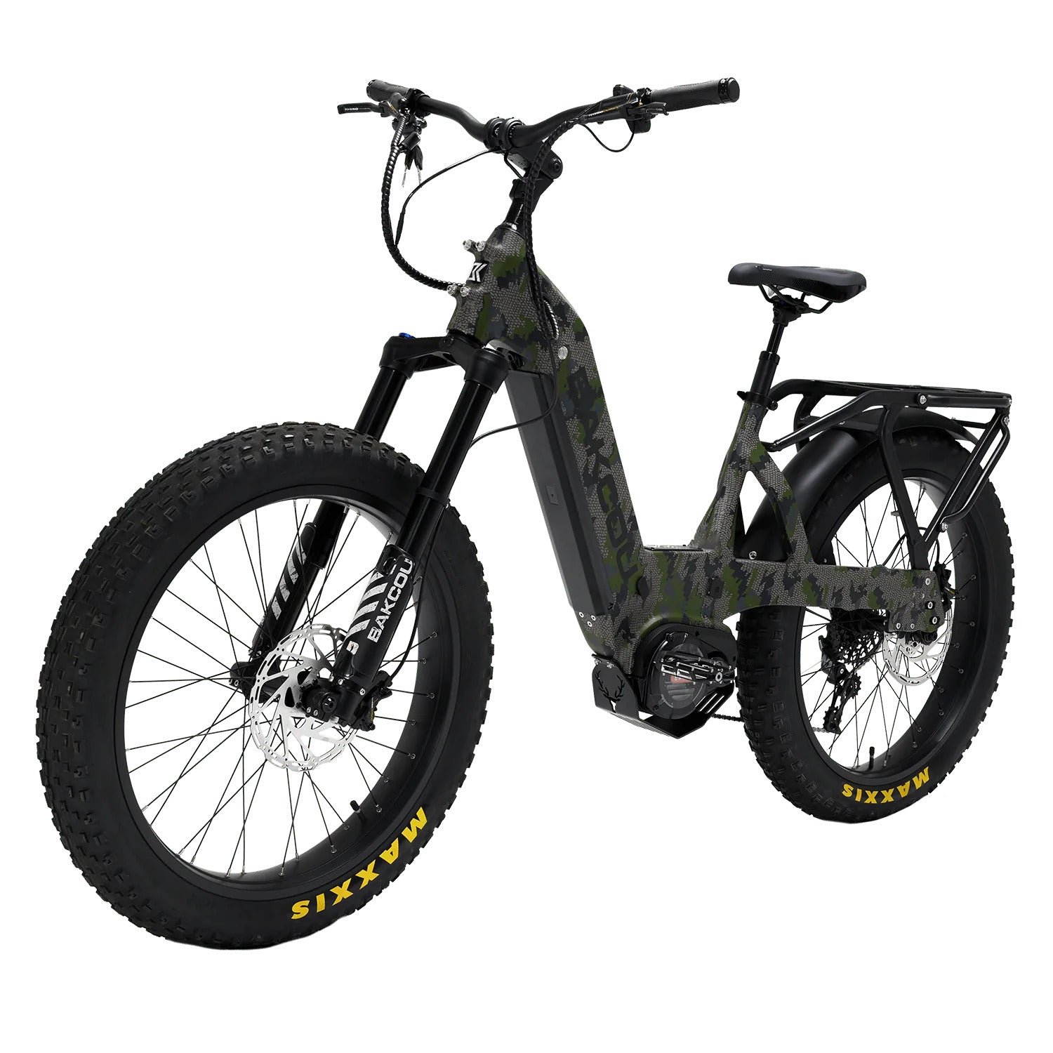 Bakcou Mule SD electric hunting bike in Bakcou Camo pattern