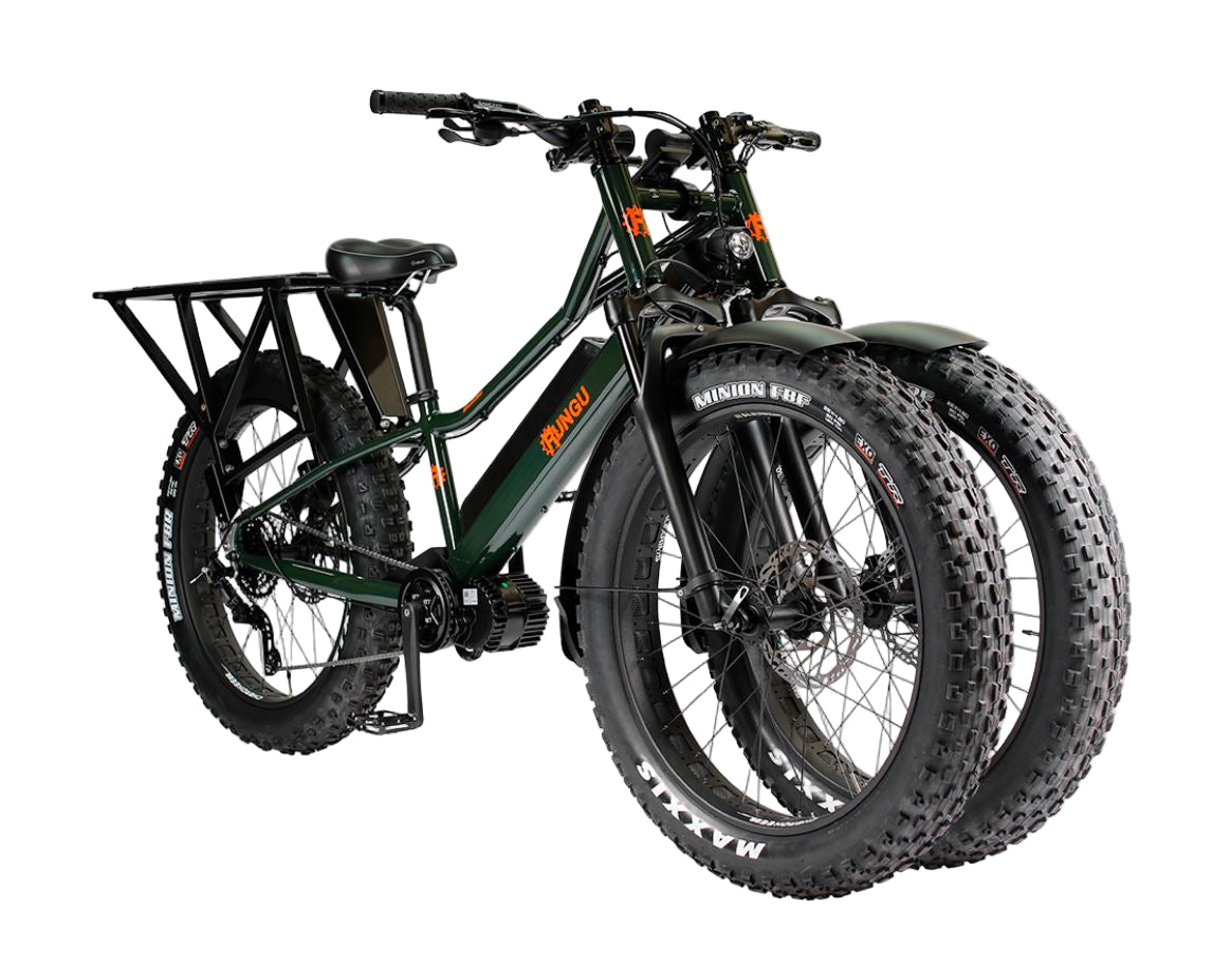 Rungu Dualie Steep electric hunting bike with dual front wheels